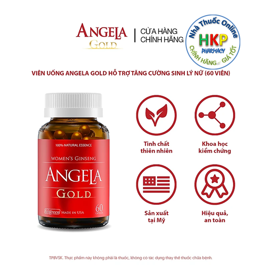 Viên uống ANGELA GOLD hỗ trợ sức khỏe cải thiện sinh lý nữ