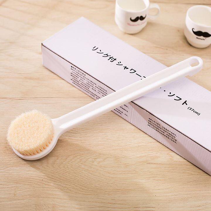 Bàn chải lông mềm cọ lưng Muji Nhật