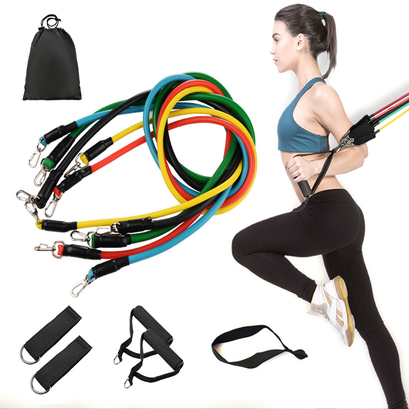 Bộ 5 Dây Ngũ Sắc Đàn Hồi Kháng Lực Tập Gym Fitness Yoga Nhỏ Gọn, Tiện Lợi, Tính Đàn Hồi Cao, Siêu Bền - Hỗ Trợ Tập Thể Hình Đa Năng Tại Nhà