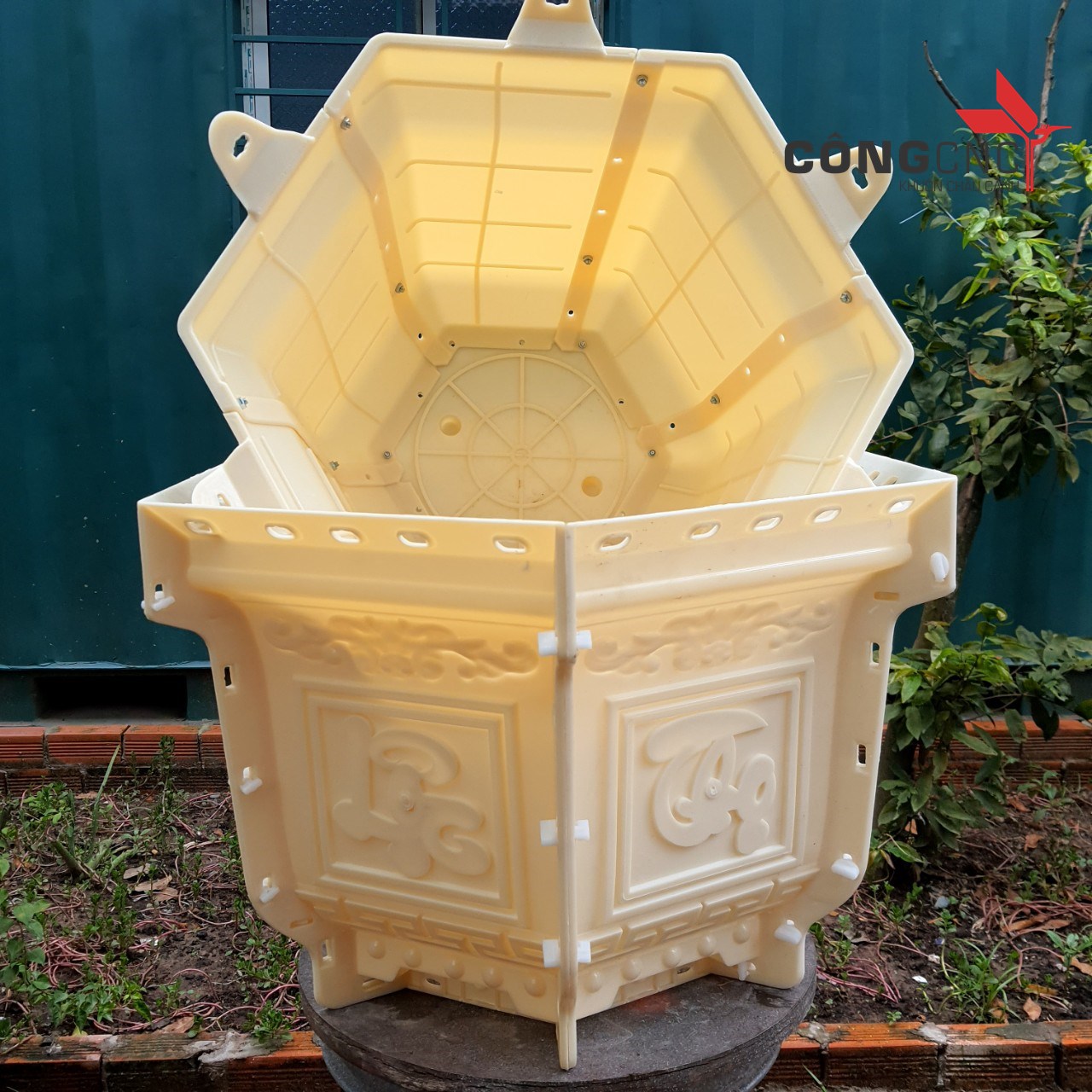 Khuôn chậu lục giác 60