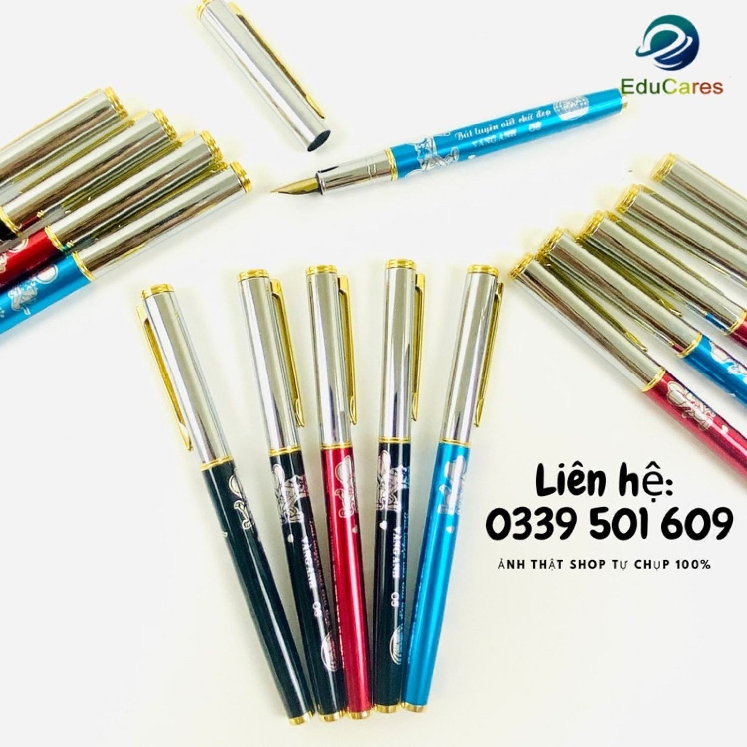 Bút máy nét thanh đậm ngòi mài Vàng Anh 08 - bút luyện viết chữ đẹp êm tay đều nét