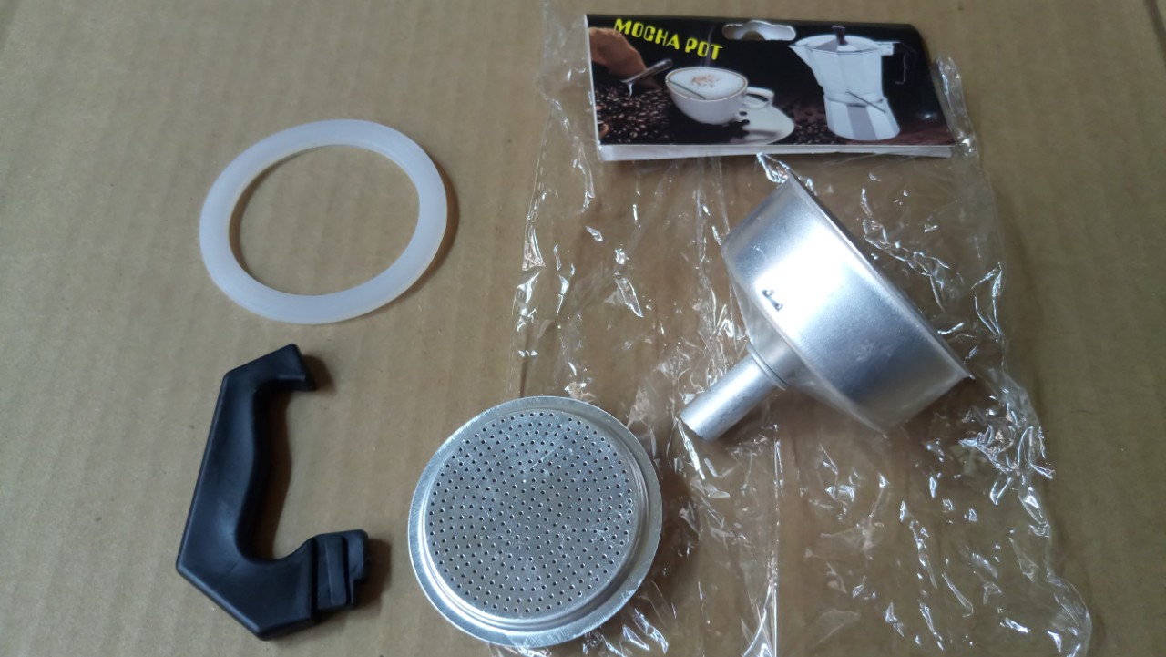 Bộ linh kiện ấm cafe moka pot 150ml roong ấm cafe 150ml