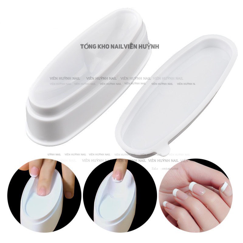 Khay đựng bột nhũ nhúng móng nail bằng nhựa