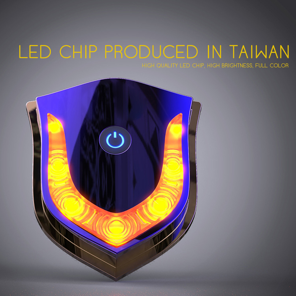 Bền Mũ bảo hiểm xe máy Đèn USB LED cảnh báo đi xe máy Đèn an toàn