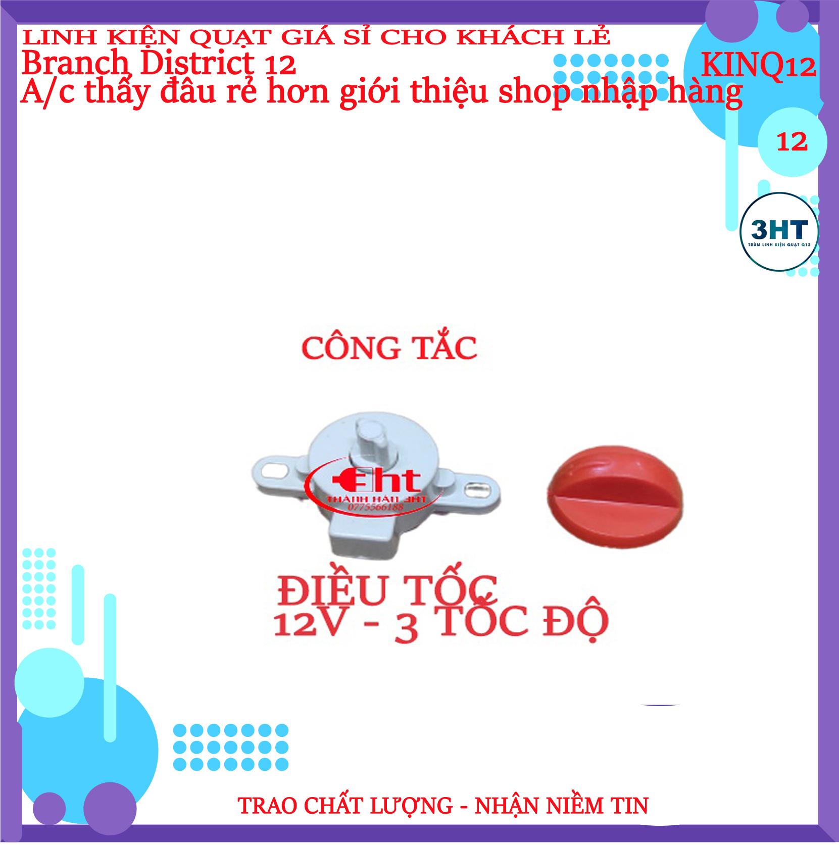 Công tắc quạt lỡ
