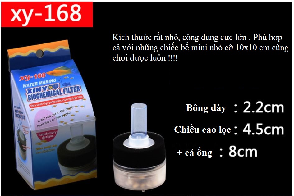 Lọc bio mini chuyên dụng nuôi cá bột