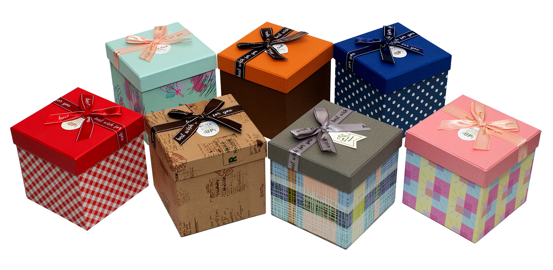 Hộp Quà Vuông Phượng Hoàng TP-V019- 12 x 12 x 12 cm