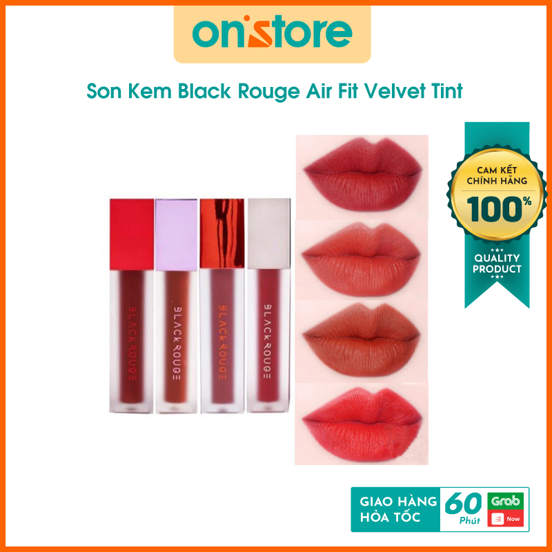 [HCM]Son Kem Black Rouge Air Fit Velvet Tint Mới .n.h.ấ.t. 2021 Son Black Rouge Ver5 Son kem lì Air Fit Velvet Ver5 + Black ver2 Son Môi Hàn Quốc Giá Rẻ Son Môi Đẹp