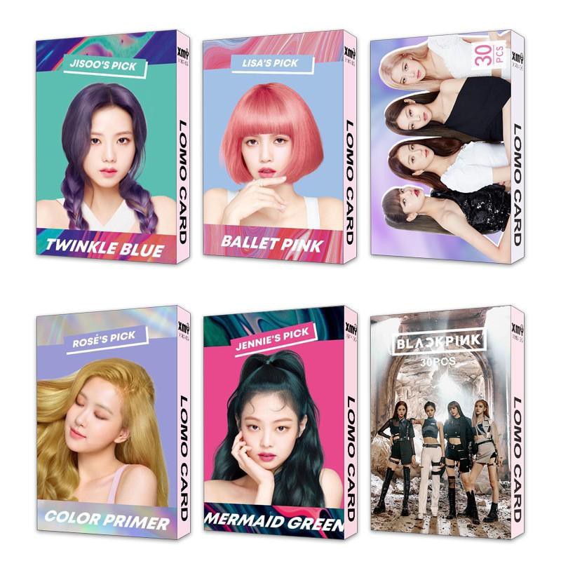 Lomo card hộp thẻ ảnh nhóm nhạc Kpop Blackpink