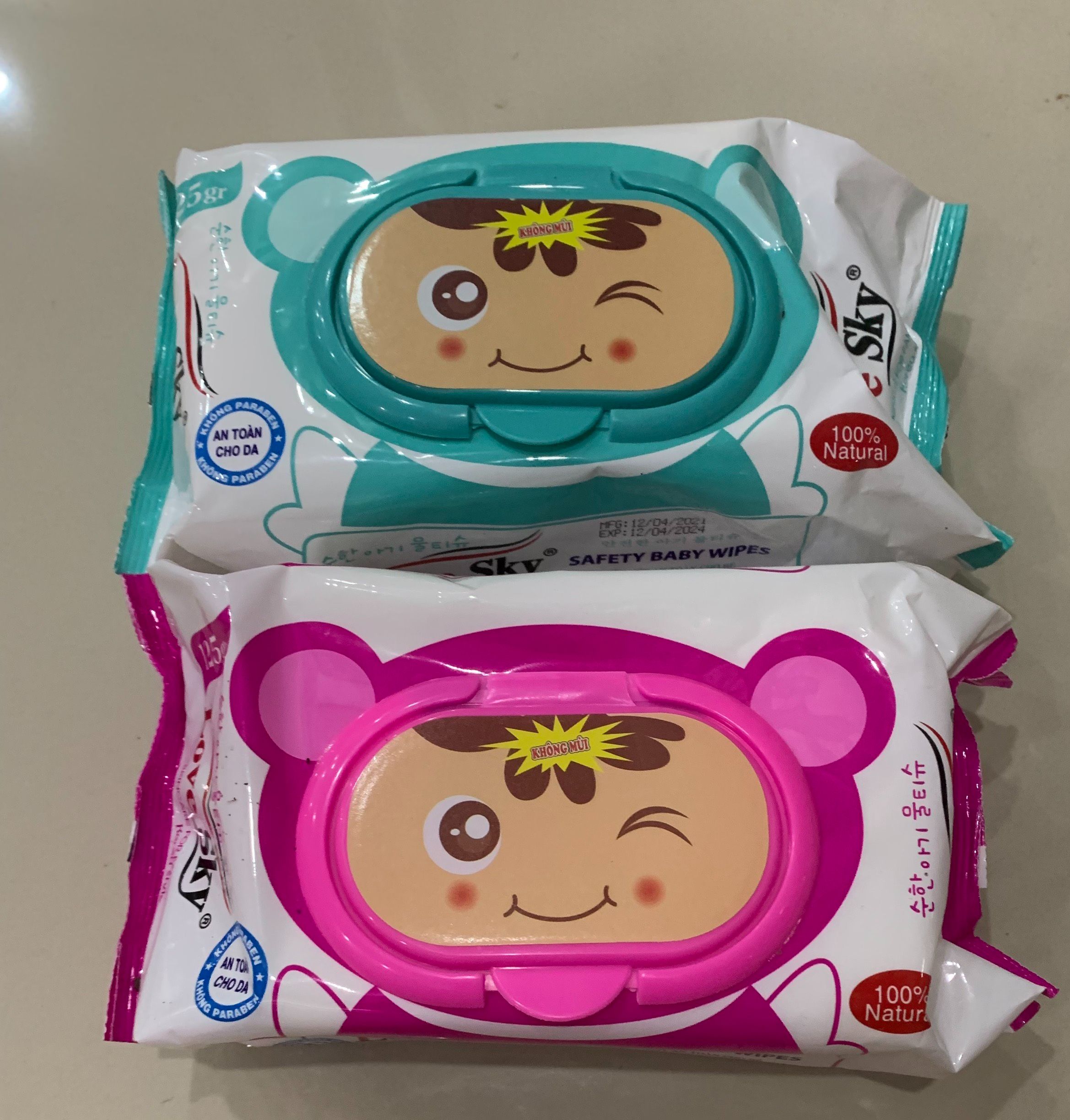 Khăn giấy ướt love sky 125 tờ