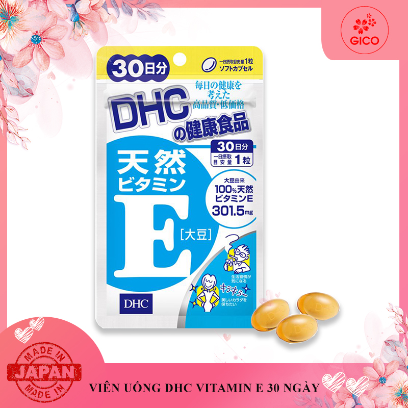 Viên uống DHC bổ sung vitamin E Nhật Bản 30 ngày