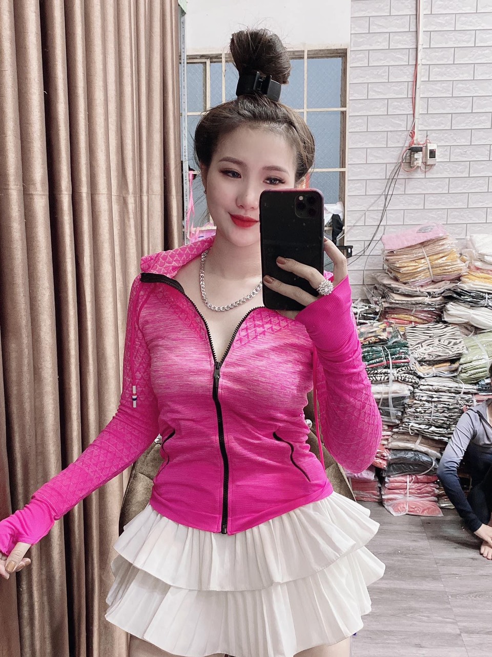 [HCM]Áo khoác nữ Có Túi quảng châu