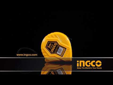 5mx19mm thước cuộn thép nền vàng ingco hsmt08352