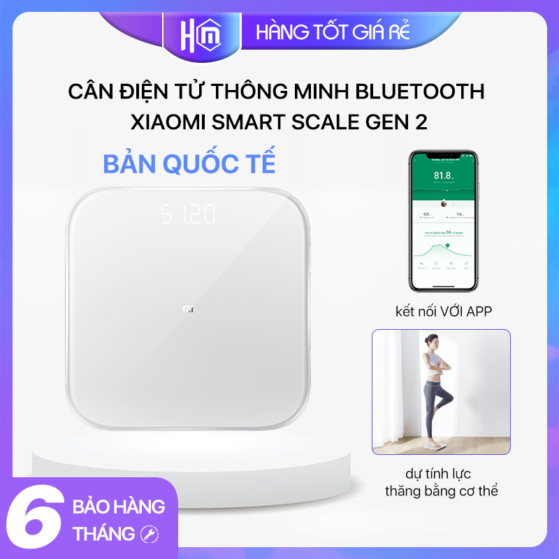 xiaomi Cân Scale2 cân điện tử thông minh mi cân sức khỏe xiaomibảo hàng 6 tháng