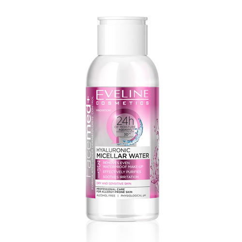 Hb gift nước tẩy trang eveline facemed dưỡng ẩm da hyaluronic 100ml