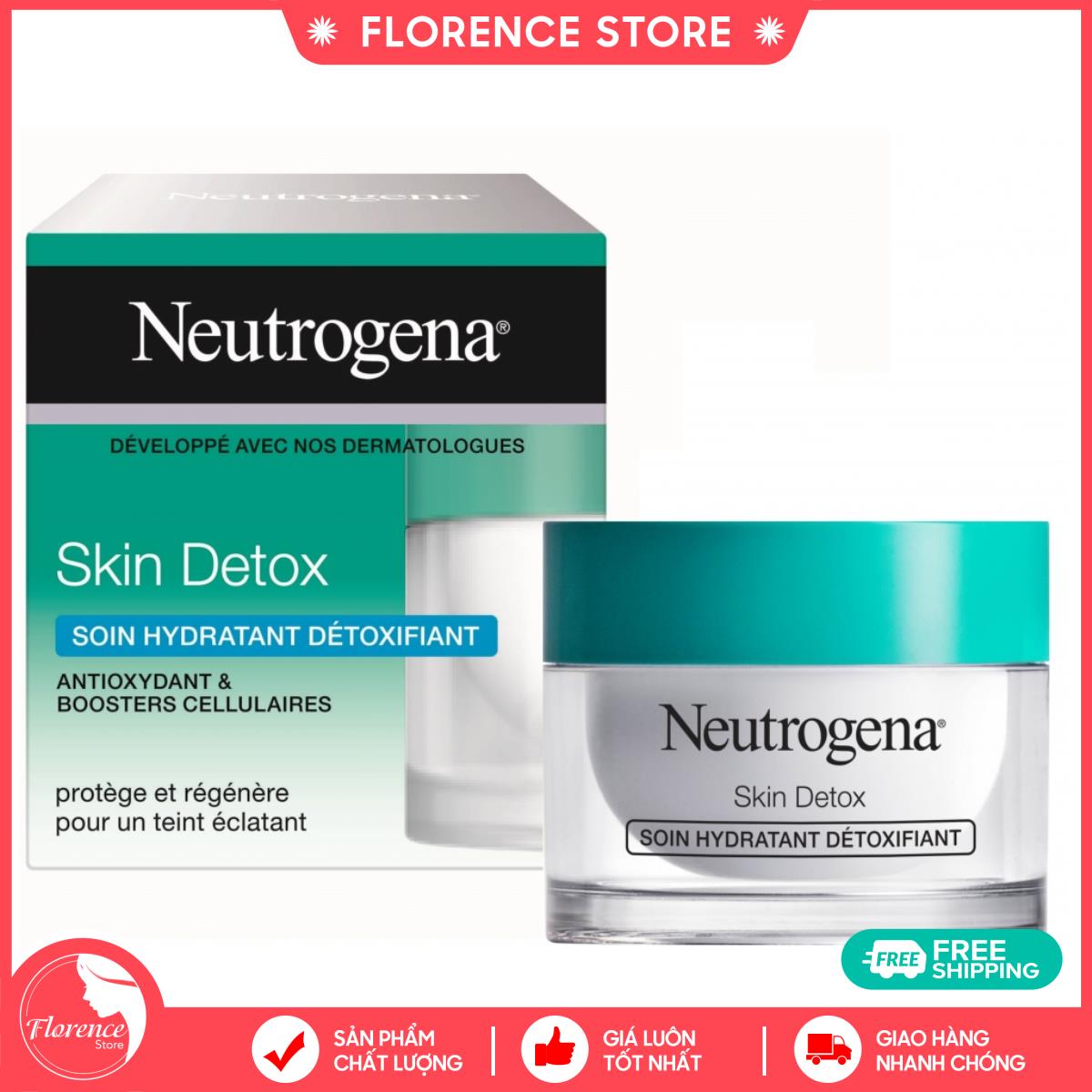 Kem Dưỡng Ẩm và Thải Độc Cho Da Neutrogena Skin Detox 2 in 1Florence store