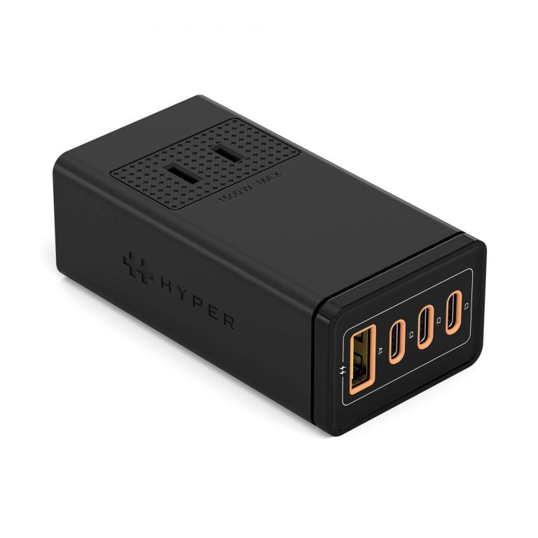 Sạc đa cổng siêu nhỏ HyperJuice GAN 100W 3C1A, PD/PPS/QC3.0 Stackable
