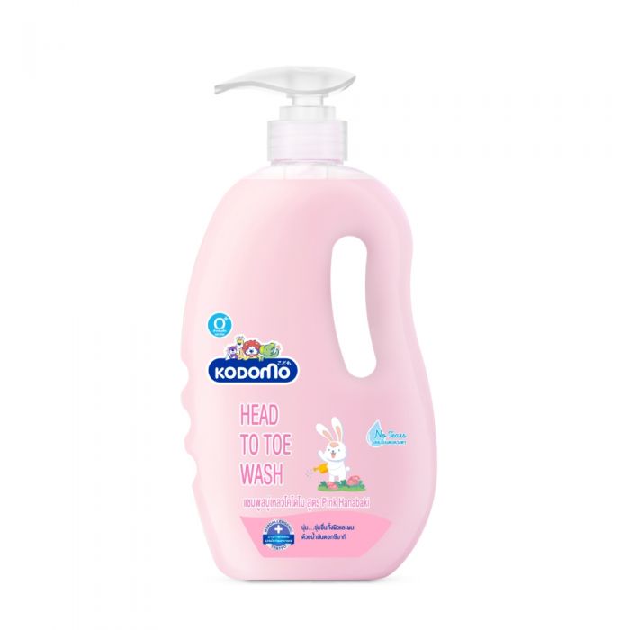 Dầu tắm gội kodomo pink hanabaki - 800ml