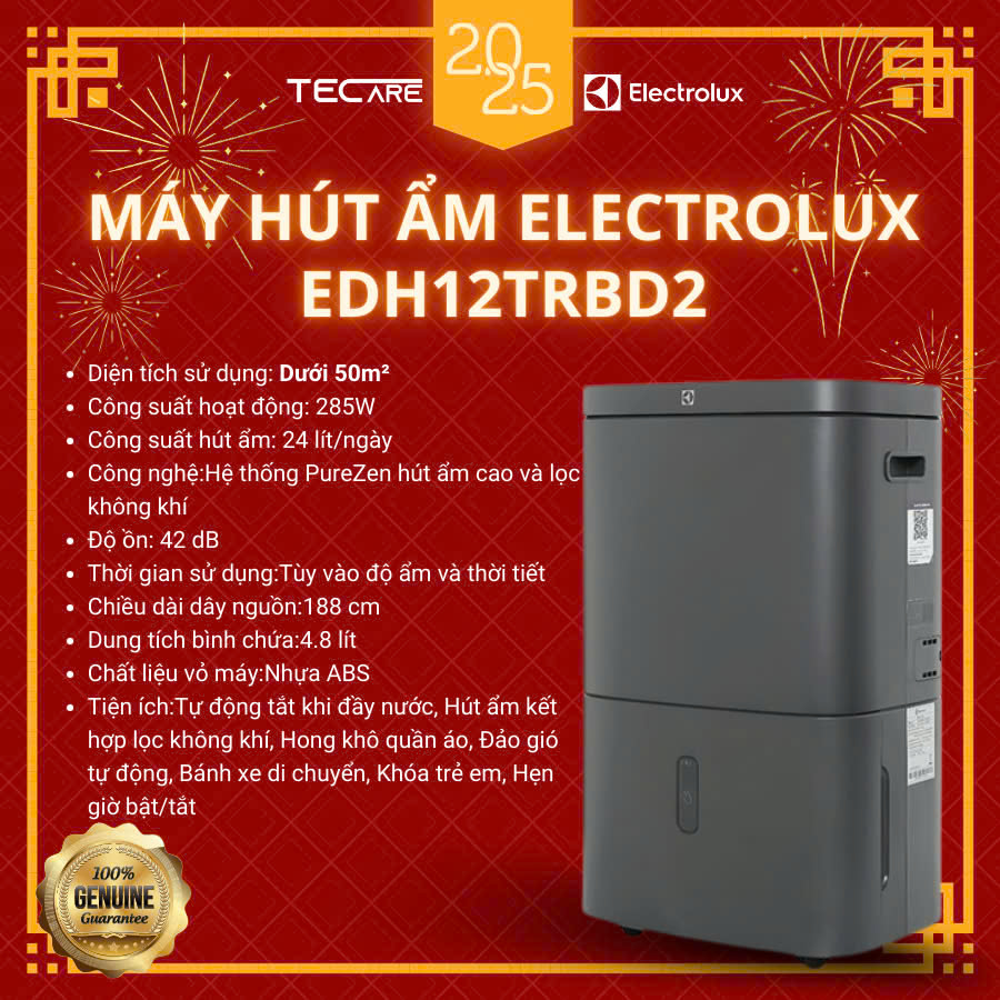 Máy hút ẩm Electrolux EDH14TRBD2