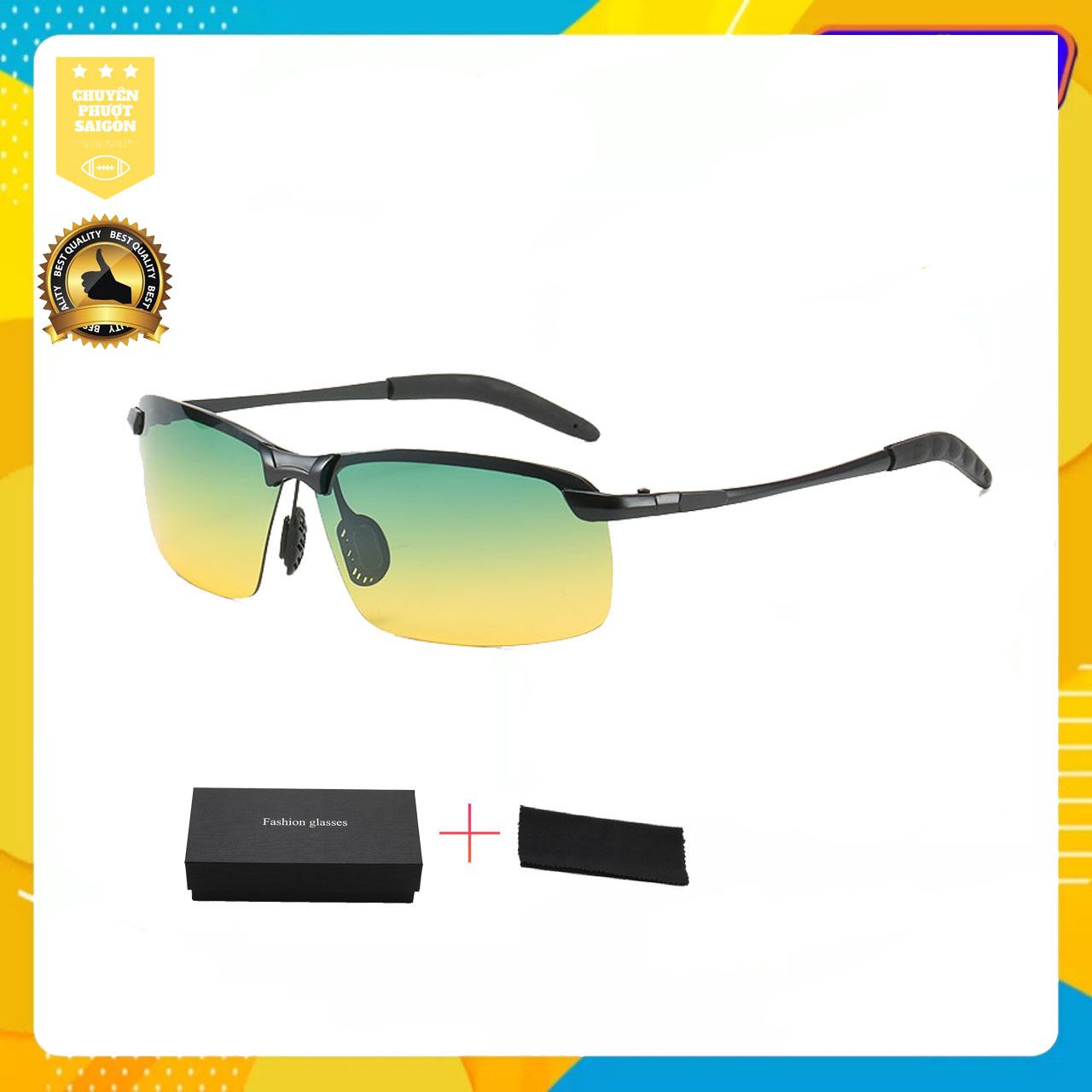 [HCM]KÍNH MÁT THỜI TRANG PHÂN CỰC POLARIZED ĐI ĐÊM ĐI NGÀY CHỐNG TIA UV 3043