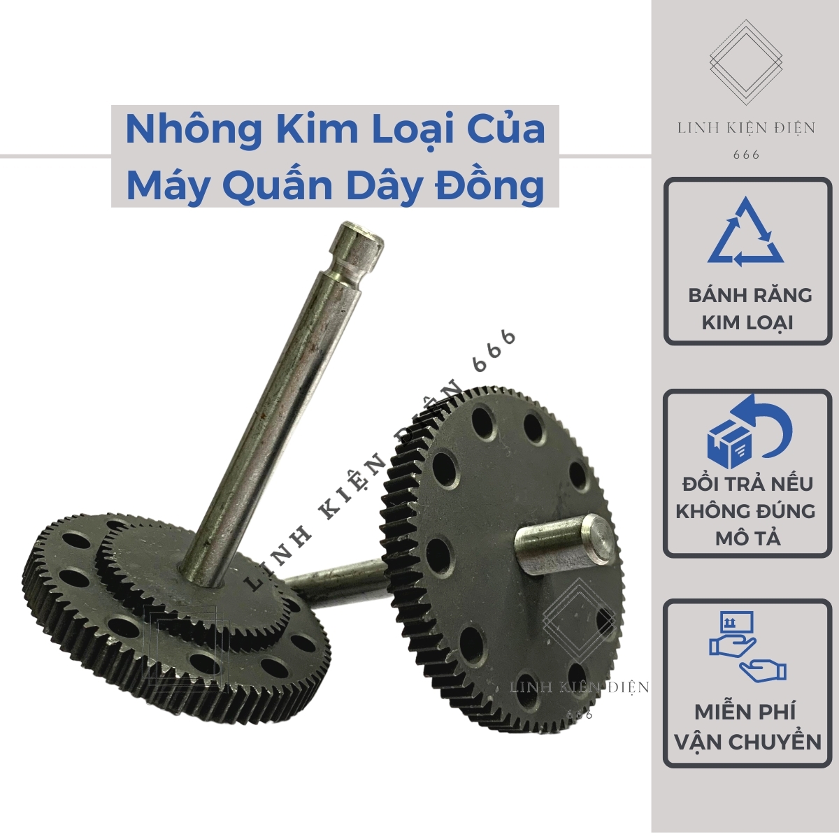 Bánh răng kim loại thay thế cho linh kiện trên máy quấn dây đồng nhảy số quấn biến áp động cơ motor