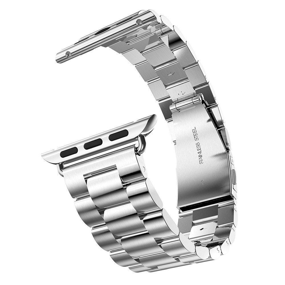 Dây đồng hồ thép không gỉ classic 3 mắt cho apple watch ⭐ tặng ốp bảo vệ