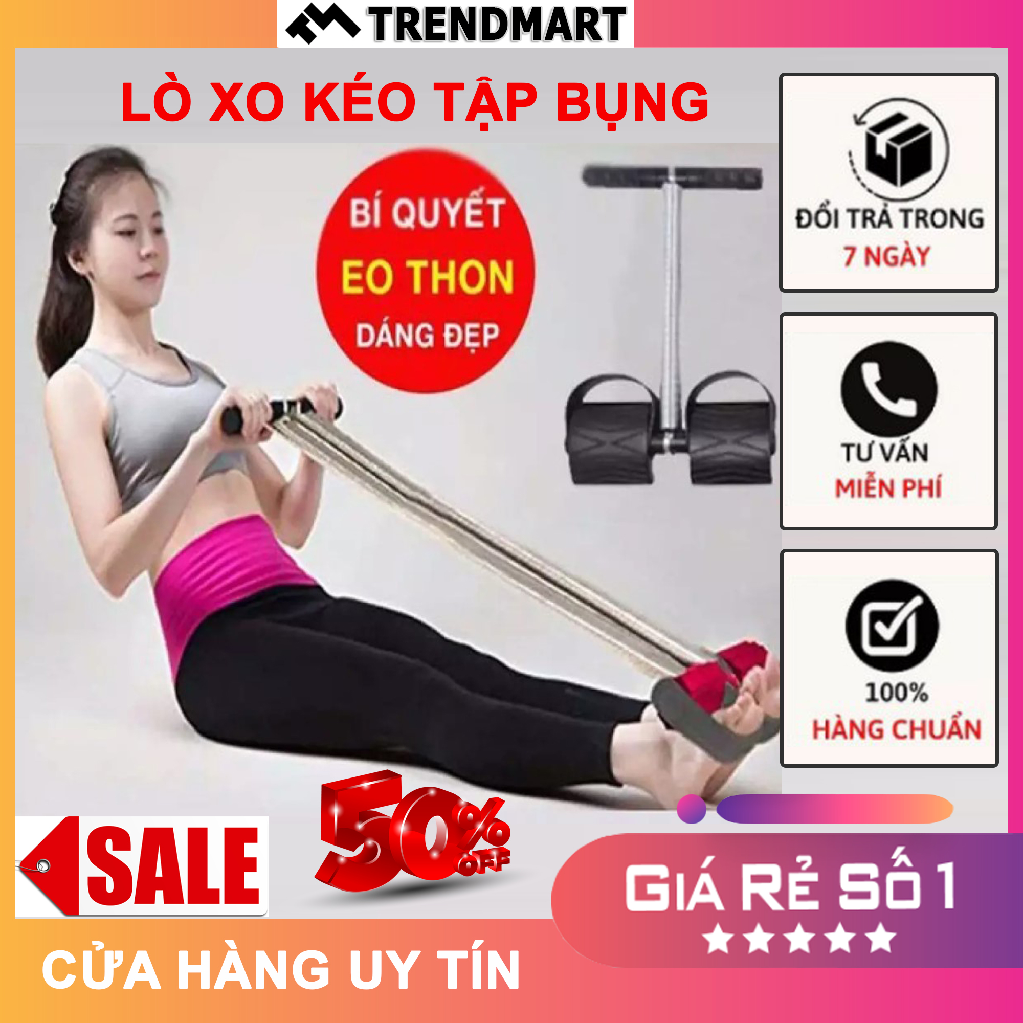 [Xả Kho-Giá Gốc] Dây kéo lò xo tập Gym Bụng, dụng Cụ Tập Thể Dục Thể Thao,Gym,Tập Cơ Bụng Tại Nhà, Kéo Tay,Vai Sức Khỏe Nam Nữ, Lò xo kéo tiêu mỡ săn cơ eo thon tạo múi cao cấpTummy Trimmer