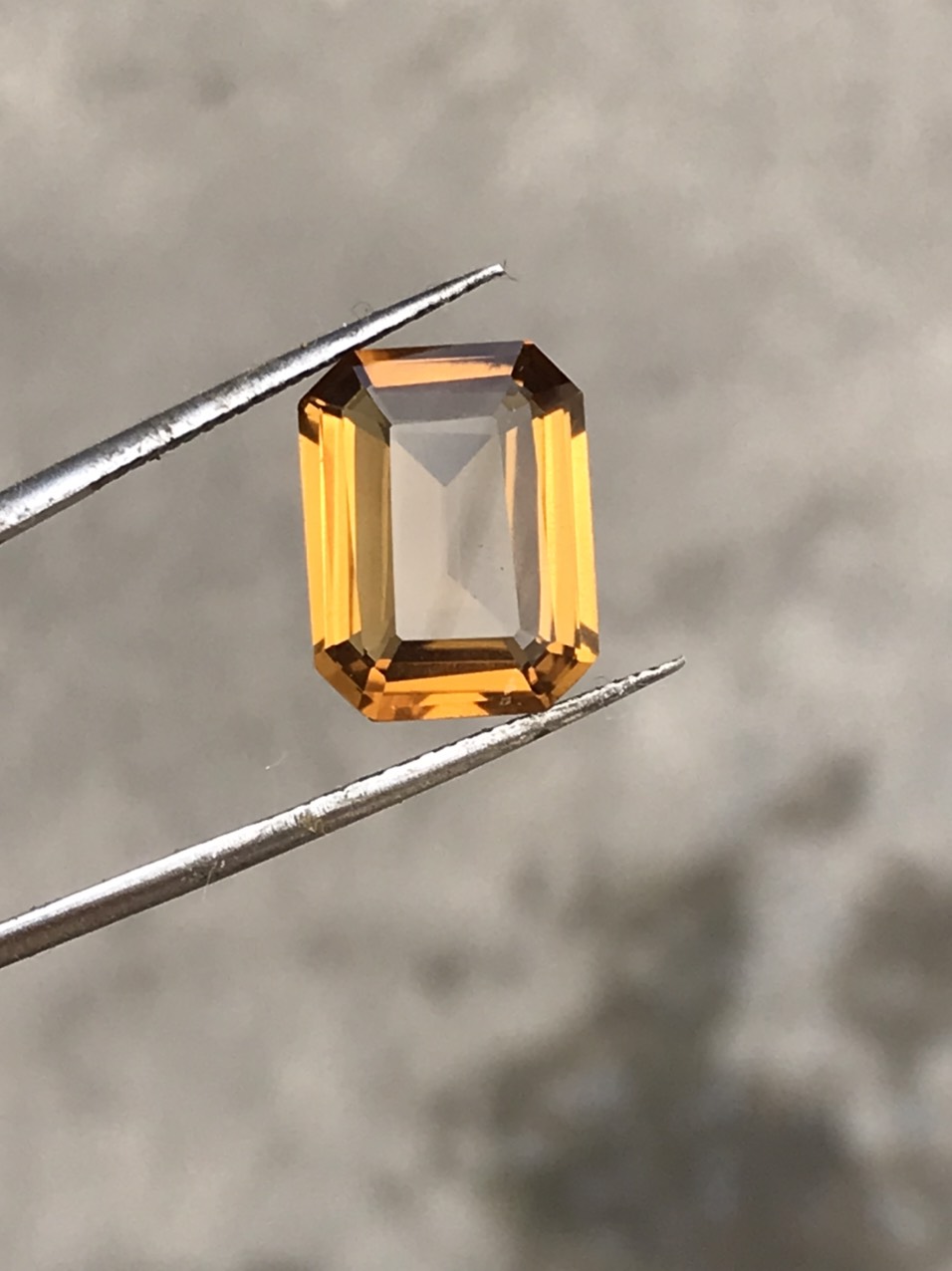 Đá citrine tự nhiên , lên nhẫn , mặt dây ( kt 9x12 mm)