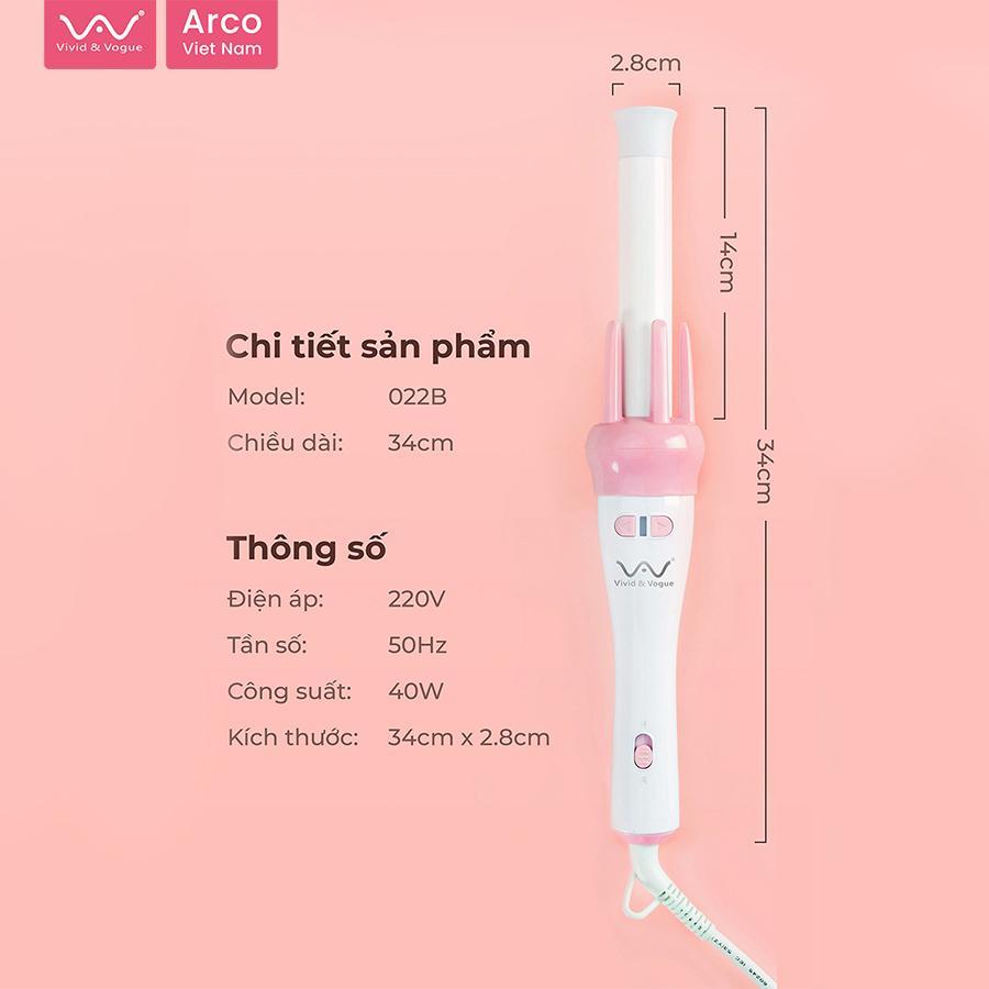 Máy uốn tóc xoăn xoay tự động vivid&vogue