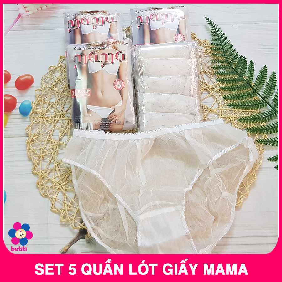 Set 5 Quần Lót Giấy Cho Bà Bầu Sau Sinh Tiện Lợi, Thoáng Mát, Tránh Vi Khuẩn Xâm Nhập, Quần Lót Bầu, Quần Lót Giấy Cho Bà Bầu Sau Sinh, Đồ Sau Sinh Cho Mẹ, Quần Chip Cho Bà Bầu Quần Lót Bầu Mặc Váy Quần Lót Giấy Sau Sinh Mặc 1 Lần