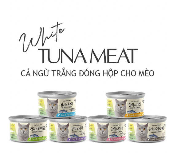Hịt hộp cho mèo Tuna White Meat giàu dinh dưỡng - Meowow