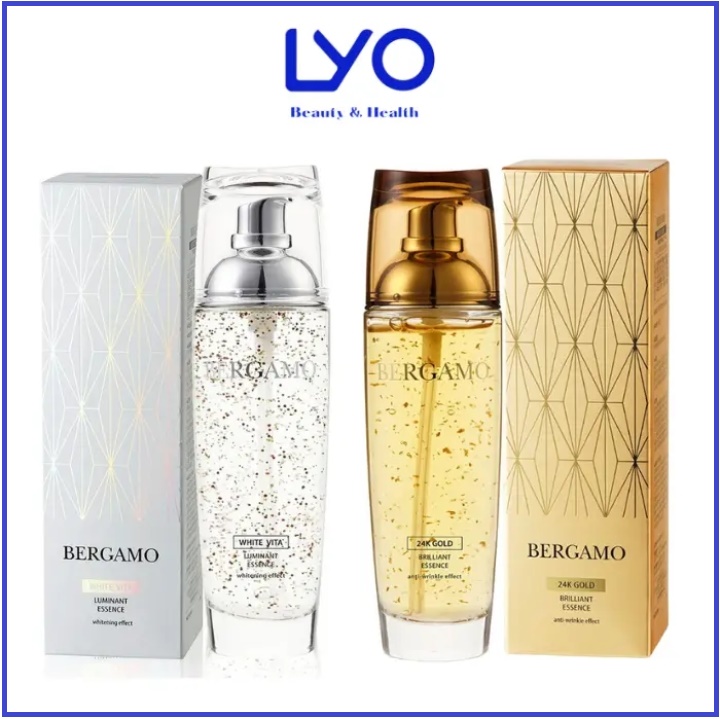 Tinh Chất Dưỡng Da Bergamo Vàng Bergamo 24K Brilliant - trắng White Vita Luminant.