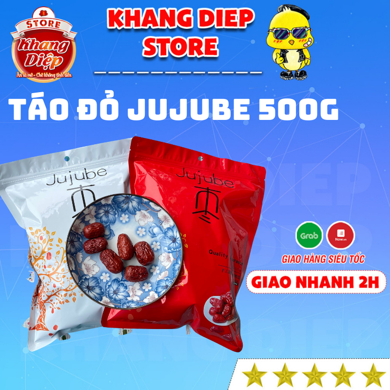 Táo đỏ hàn quốc túi 500g hồng táo sấy khô