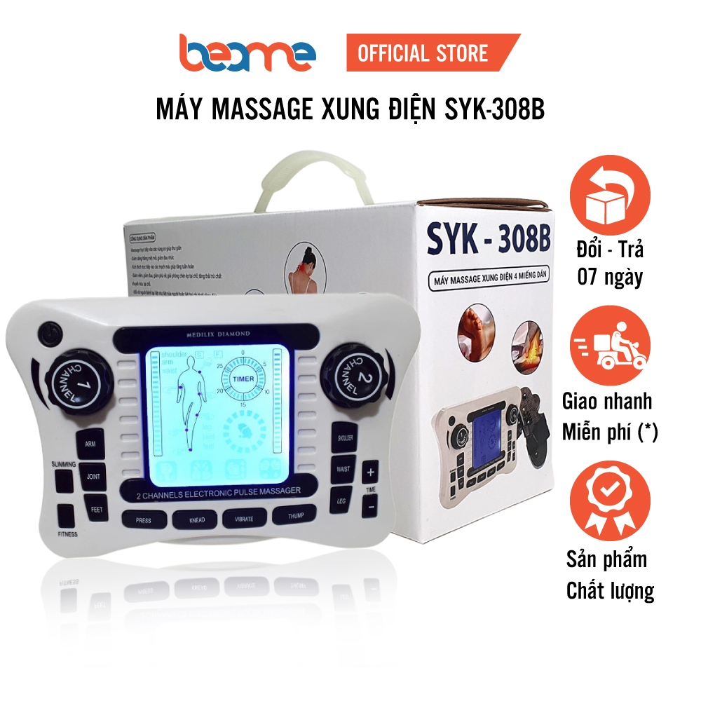 Máy massage xung điện châm cứu 8 miếng dán Beame SYK-308B