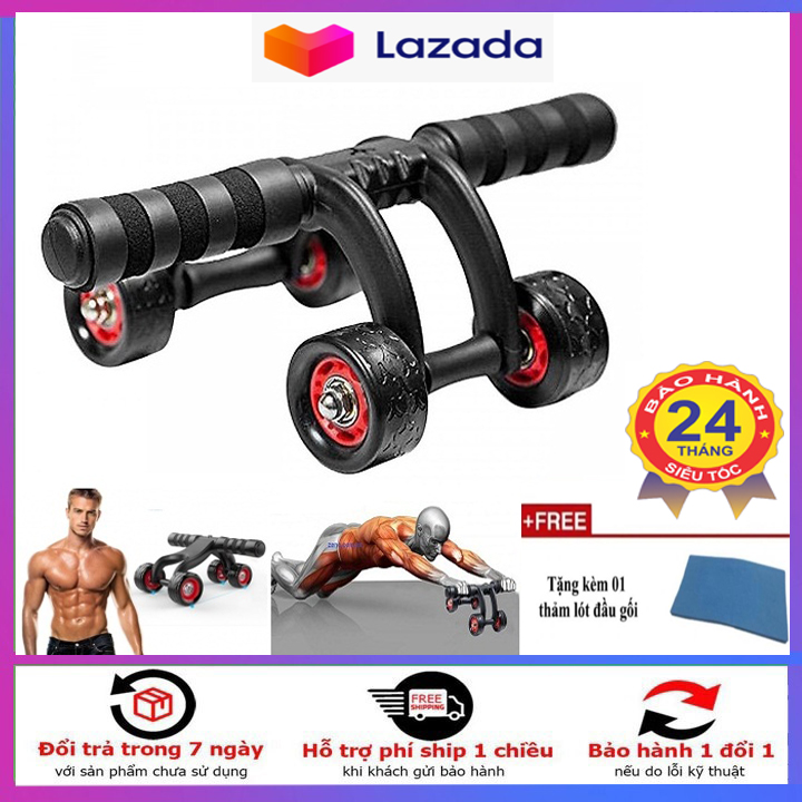 [HCM]Con Lăn Tập Cơ Bụng Con Lăn Tập Cơ Bụng 4 Bánh Cao Cấp. Bánh Xe Gập Bụng con lăn tập cơ bụng con lăn tập bụng giá rẻ bánh xe lăn tập bụng. Hệ Thống Khung Chịu Lực Tốt Tập Luyện Dễ Dàng Lấy Lại Vòng Eo Quyến Rũ - Eo Thon Dáng Đẹp.