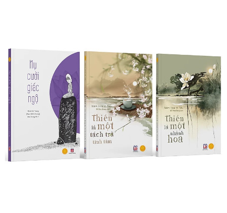 Bộ thiền là một nhành hoa, thiền là một tách trà kèm sách nụ cười giác ngộ - á châu books