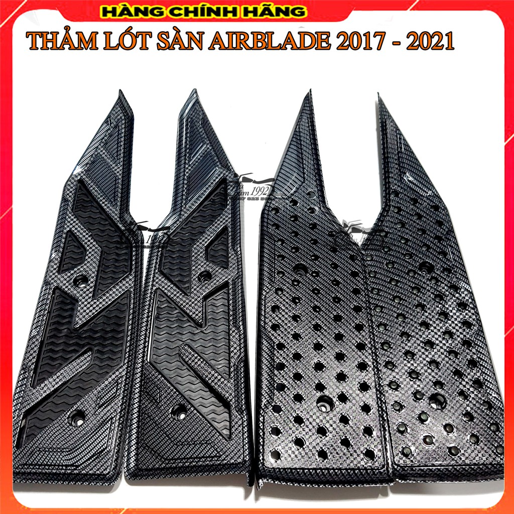 Thảm Để Chân Airblade 2017 - 2022 Carbon, Thảm Lót Chân AB 2017, 2018, 2019, 2022; Miếng Lót Chân Xe AB