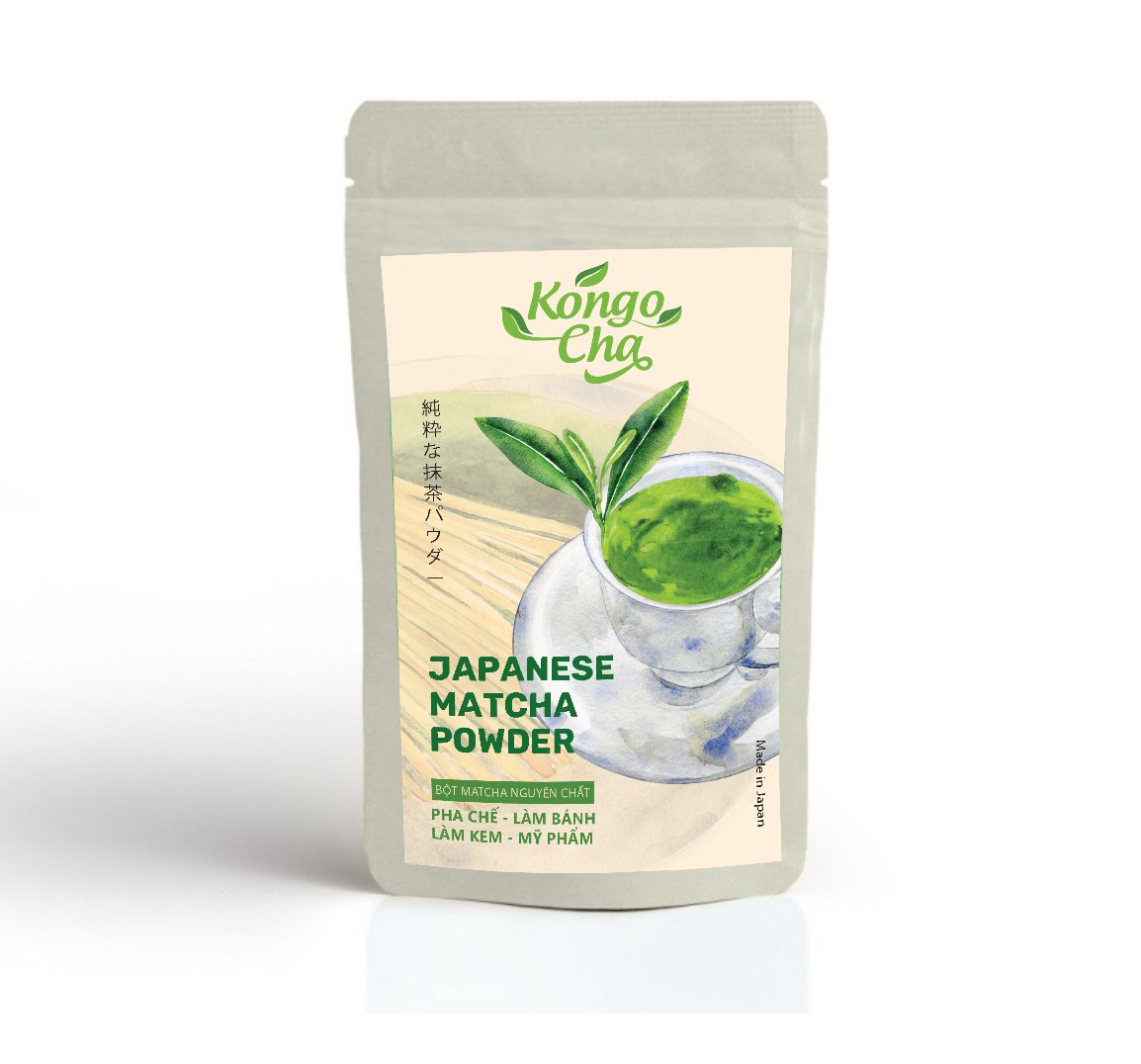 Bột trà xanh matcha kongocha nhật bản matchashop