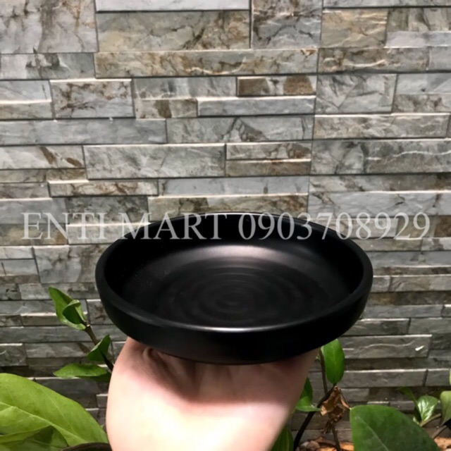 Dĩa nhựa Melamine gân sâu lòng nhám đen 13.9x3.3cm( ảnh thật), chất lượng đảm bảo an toàn đến sức khỏe người sử dụng, cam kết hàng đúng mô tả