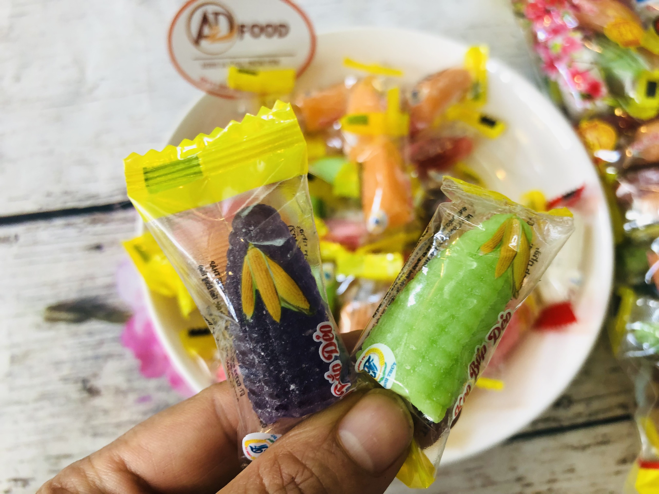 Kẹo bắp dẻo mix nhiều màu 100g_TiTiMart