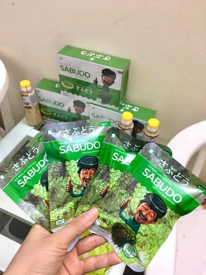 Rong nho tách nước Sabudo Nhật Bản chính hãng F99 combo 1 gói + tặng 1 gói sốt mè rang - siêu thực phẩm dinh dưỡng hót nhất 2020
