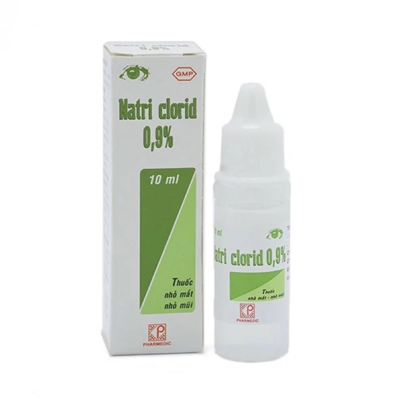 Nhỏ mắt, nhỏ mũi Natri Clorid 0,9% Pharmedic hỗ trợ rửa mắt, mũi