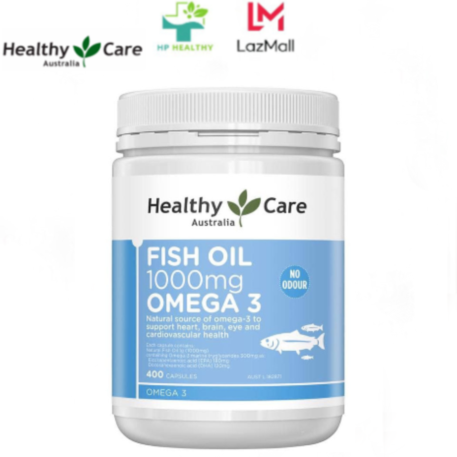 Dầu cá Fish Oil Healthy Care Omega 3 1000mg 400 Viên