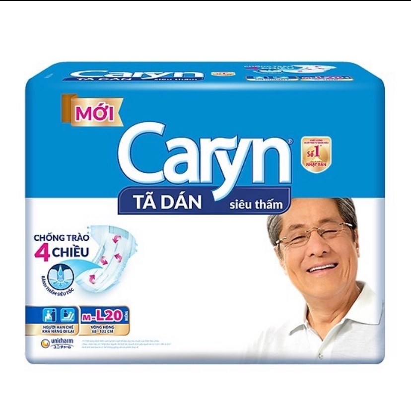 Tã dán caryn siêu thấm ml20
