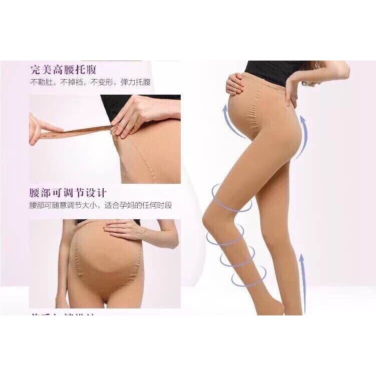 Quần tất dày ấm cho mẹ bầu có màu da và đen