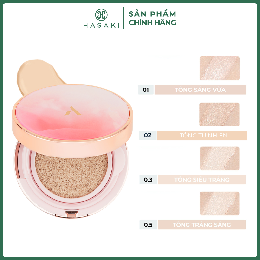 Phấn Nước Aperire Day Dream Cover Cushion SPF50+ PA++++ Chống Nắng Che Phủ Cao 13g Hasaki Sản Phẩm C