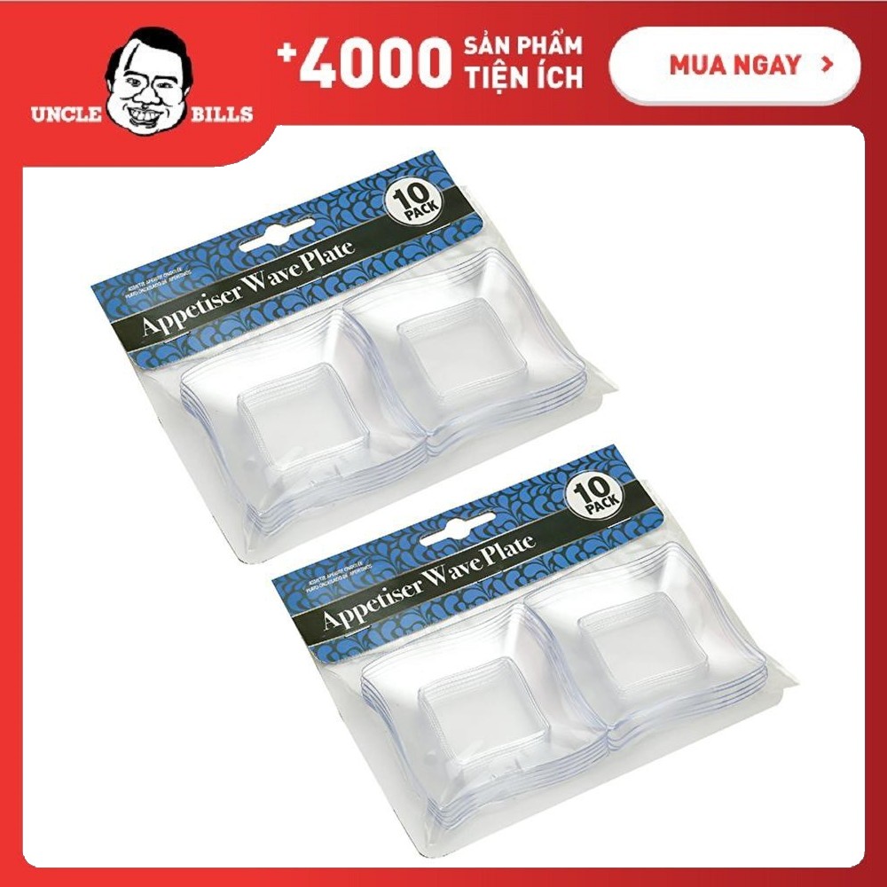 Dĩa khai vị lượn sóng bộ 10 cái ubl yt0011