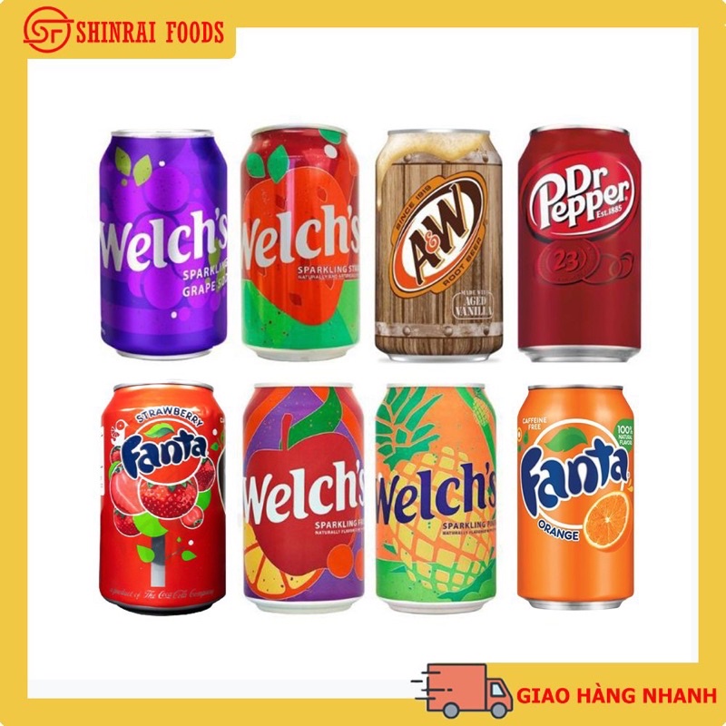 Nước ngọt mỹ lon 355ml