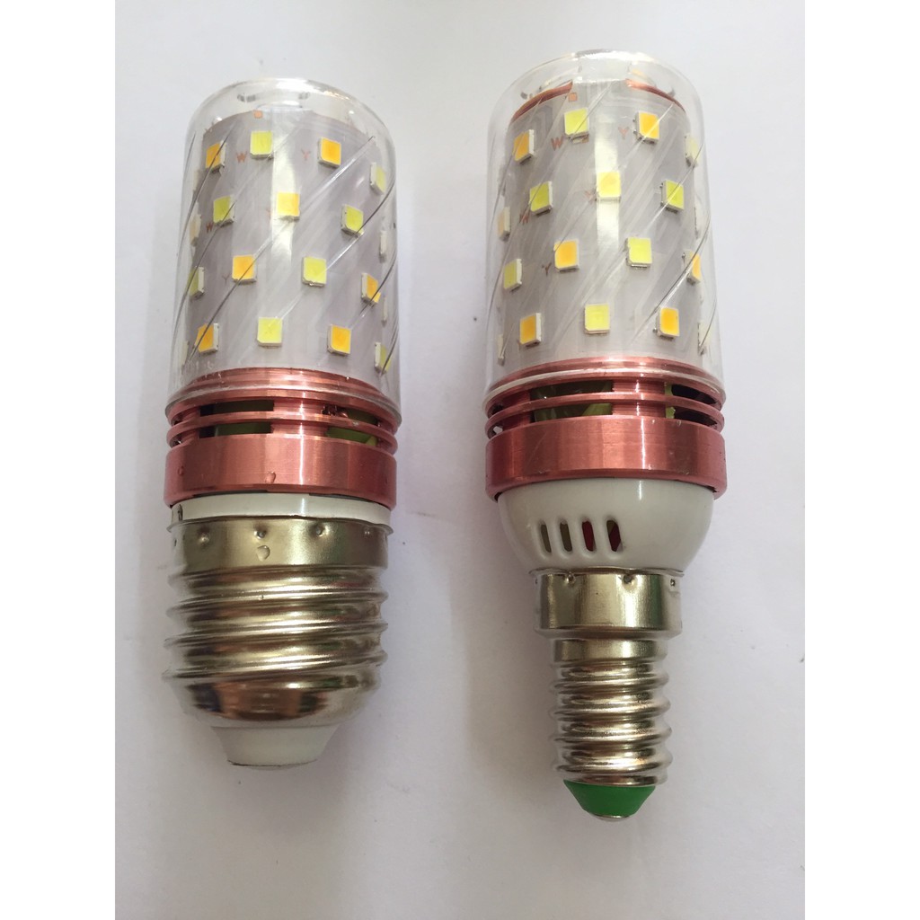 Bóng đèn led trái bắp 3 chế độ ánh sáng có đui e14 và e27