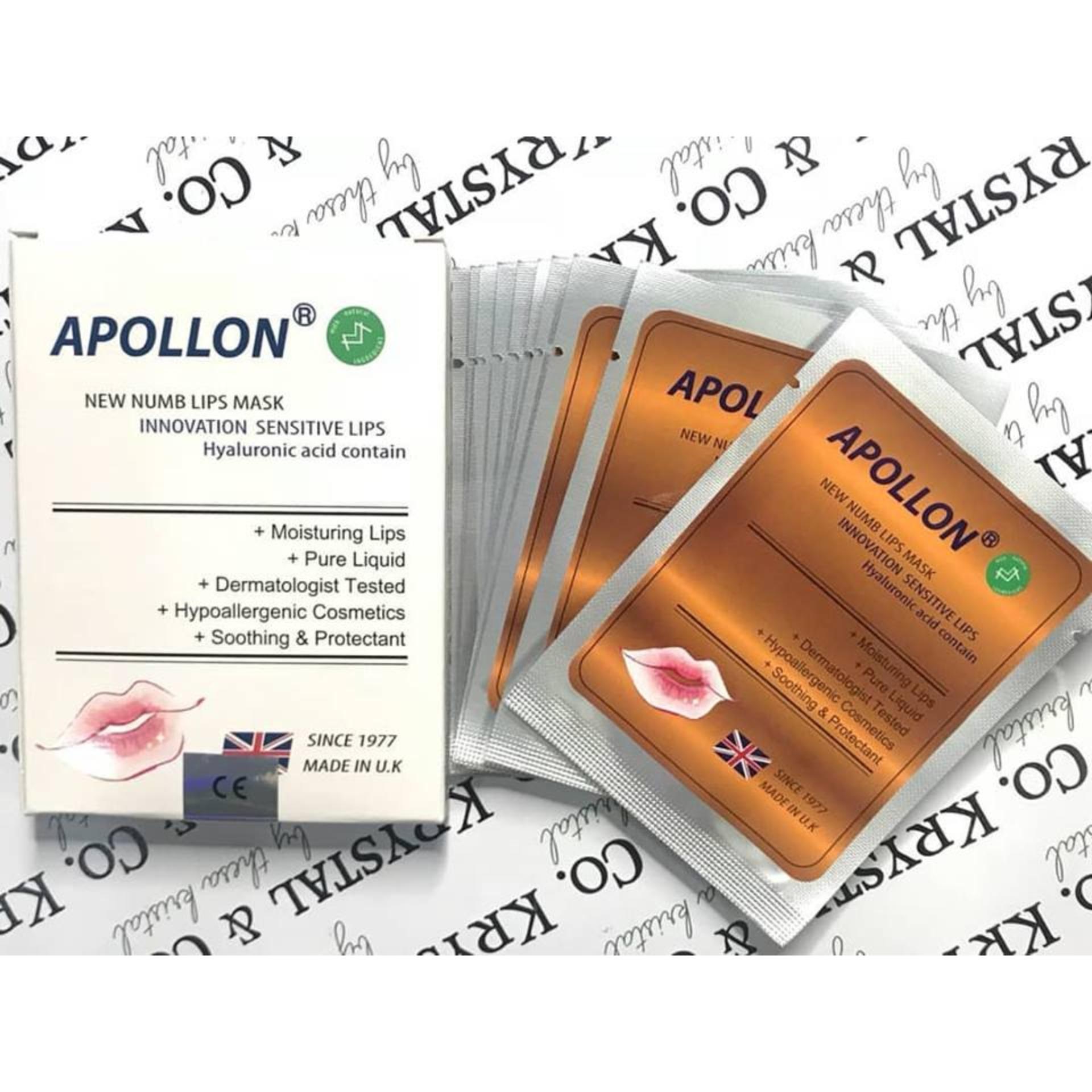 Tê miếng dán môi Apollon (xuất xứ England) - Dạng miếng ủ tê môi không lo bị cháy - Dcpxtrangphamsg